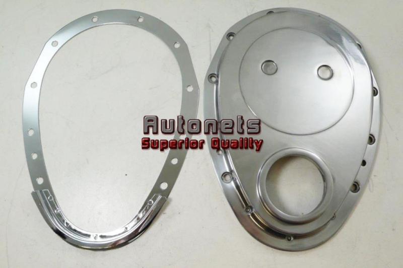 Billet aluminum timing chain cover chevy 283-350 camaro impala hot rat rod