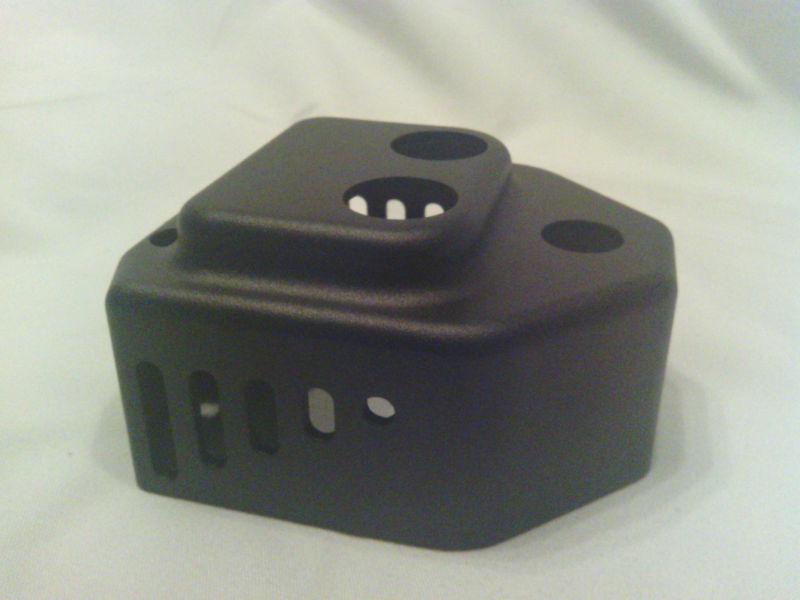 V-twin flat black custom coil cover with key switch hole