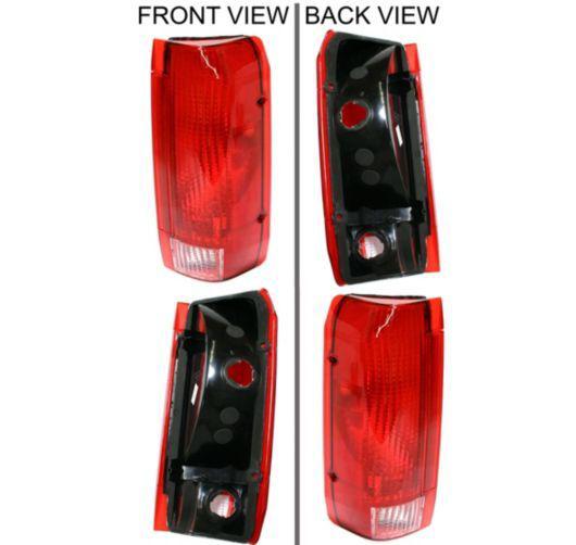 Ford truck bronco rear taillight taillamp brake light left & right pair set