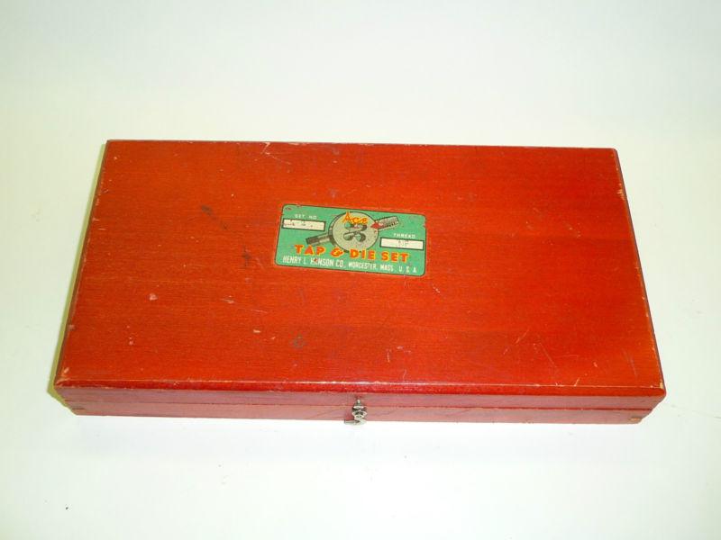 Vintage die & tap set ace henry hanson nf in box taps and dies