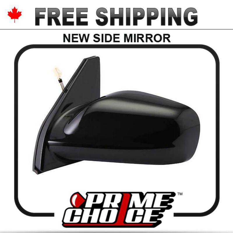 New power gloss black driver side view mirror pontiac vibe 2003-2008 left door