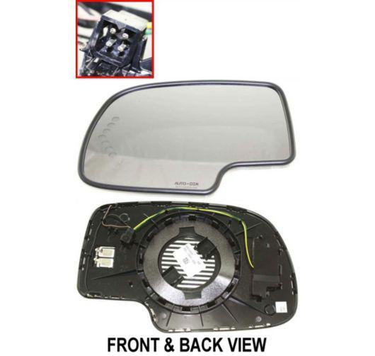 Heated mirror glass w/ turn signal left lh driver side for chevy pickup truck