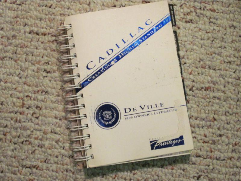 1995 cadillac deville factory owners manual