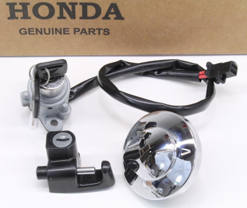 New ignition switch and seat lock set 10-12 vt1300 cx ct cr cs genuine honda#k27