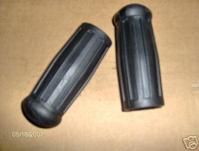 Harley flathead wla black rubber hand grips new (228)