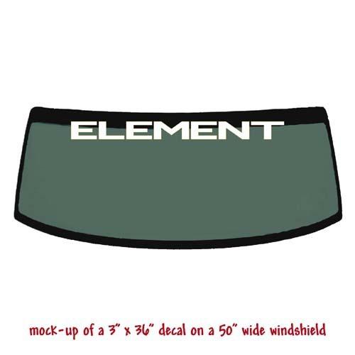 Element -  windshield banner decal sticker v1