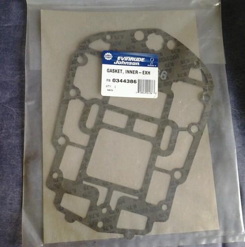 New evinrude johnson gasket, inner-exh, 0344386