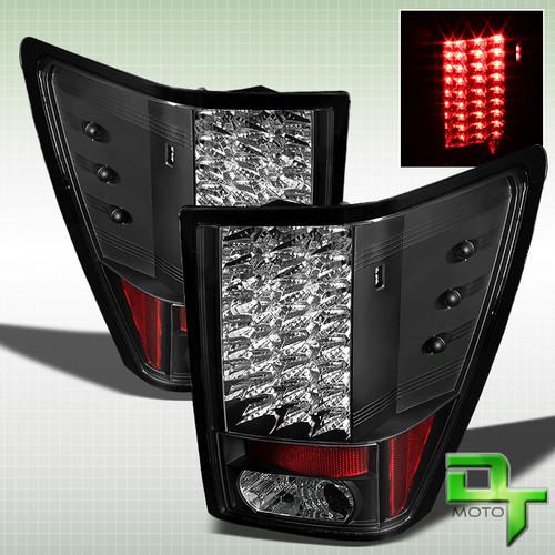 07-10 grand cherokee sport suv led black tail lights brake lamps left & right