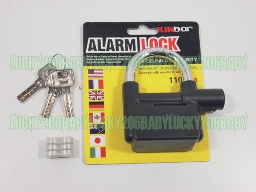 Pad lock alarm lock security kawasaki ninja zx 6r 7r 9r 10r 12r 14r bicycle 7d