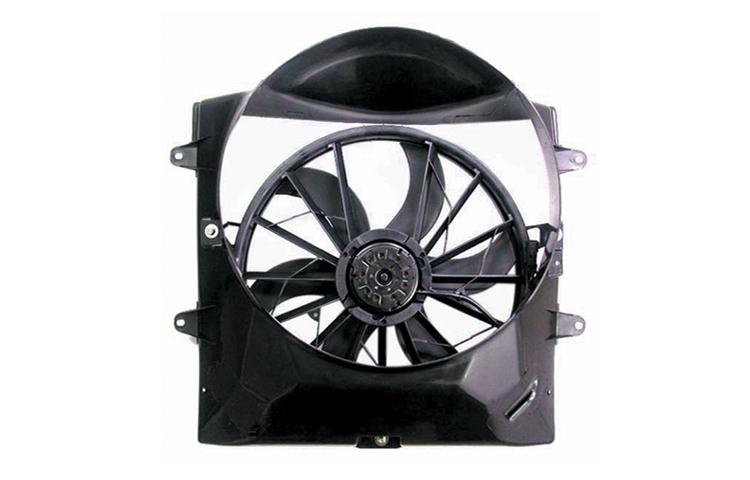 Ac condenser radiator cooling fan jeep grand cherokee 4.0l grand cherokee 4.7l