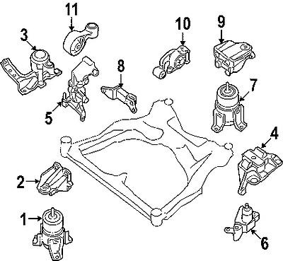 Nissan 112709n00b genuine oem factory original mount