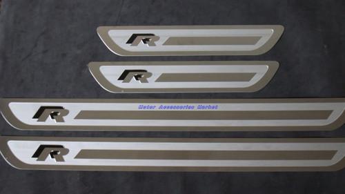 Sport door sill scuff plate for golf mk4 mk6 2009-2012 jetta mk6 2011+ thin