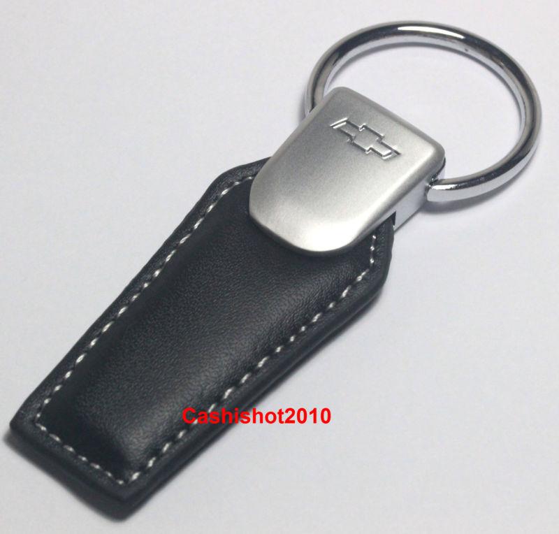 Chevrolet leather pull key chain ring camaro corvette spark sonic equinox volt