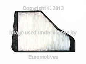 Mercedes w140 cabin air filter (paper) at intake shell pollen pollutant screen