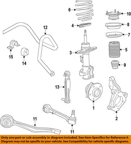 Gm oem 22948024 front strut assembly