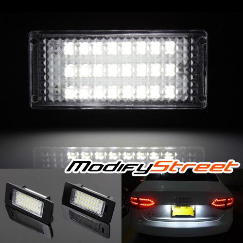 Audi q5/a4/s5/a5/tt/vw passat white rear smd led license plate light replacement