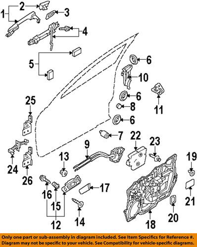 Mazda oem bbm459310e door lock motor