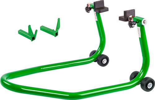 Green motorcycle swingarm stand-paddock race stands (mc-stand-g)