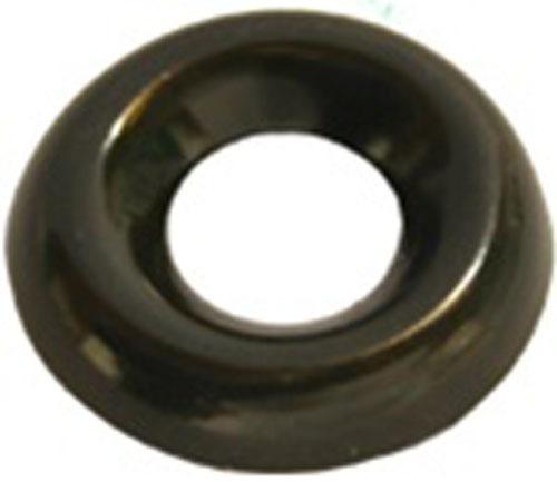 100 #8 countersunk finish washer black zinc plated bras