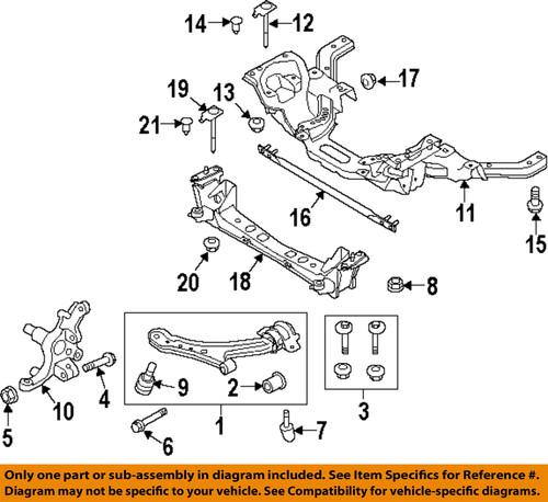 Ford oem 4r3z3b236ab front suspension-lower control arm adjust bolt