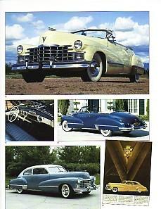 1947 cadillac + series 62 convertible + fleetwood 75 article - must see !!