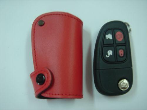 Jagura flip key remote glove cover black xj s xj8 red