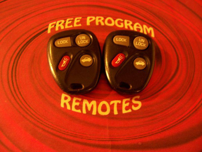 2 keyless remotes 97-00 pontiac grand prix buick regal century 10246215