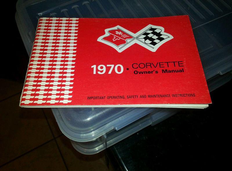 Original nos 1970 corvette owners manual 3991062 sept 70 - first edition mint