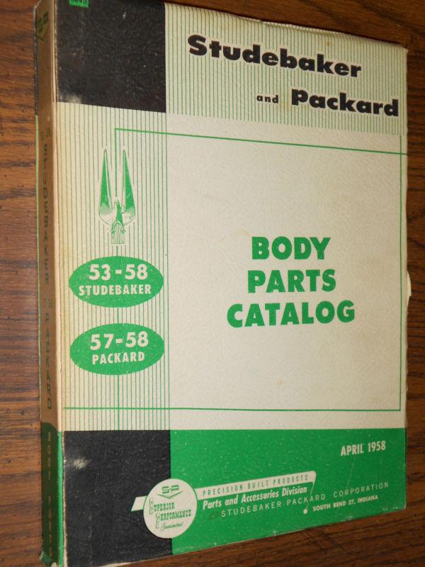 1953-1958 studebaker / packard chassis parts catalog original.book 1956 1957