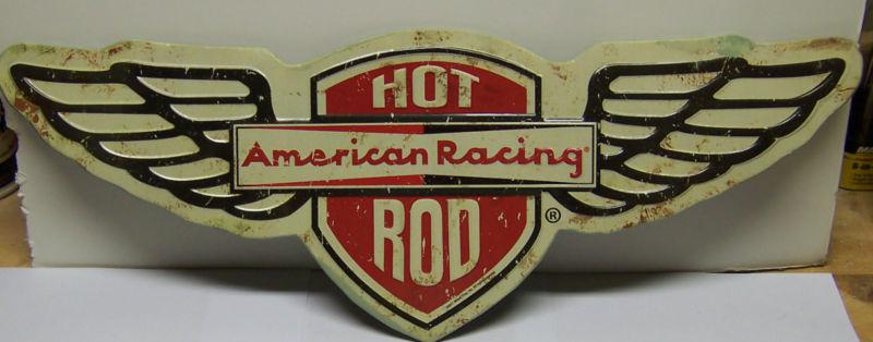 21" american vintage style racing hot rod metal sign shop garage bar chevy ford