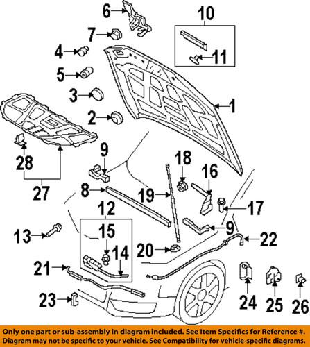 Audi oem 8k0953236a hood-microswitch