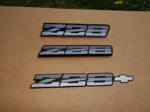 Camaro z28 tri color silver emblems, oem  82-92