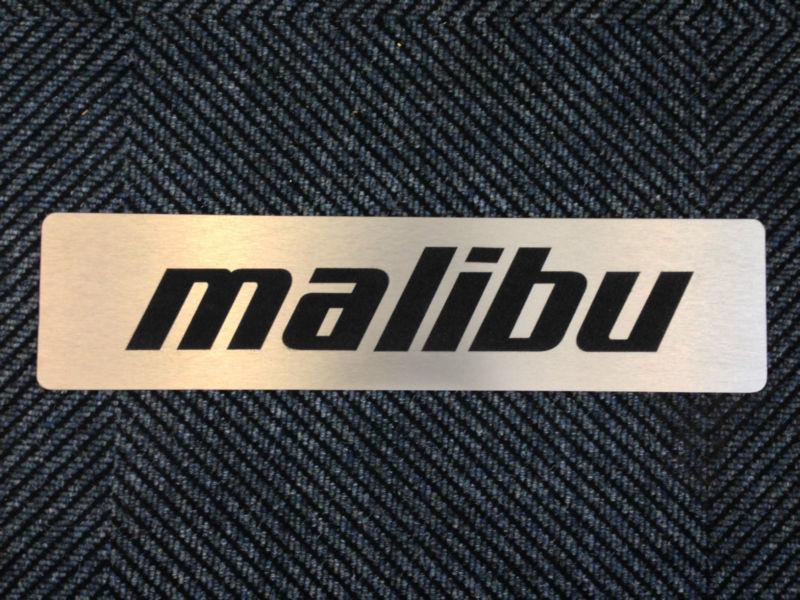 Malibu boats aluminum plaque, sing, office and garage decoration