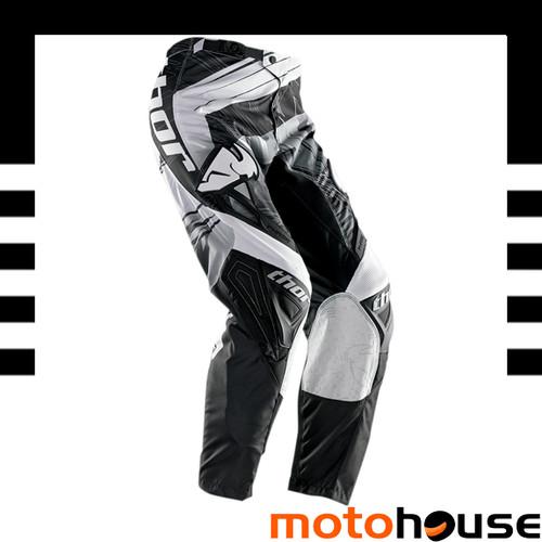 Thor youth phase swipe pants mx offroad dirt motocross black white 