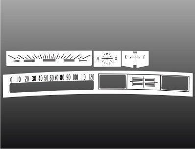 1963 chevrolet impala instrument cluster white face gauges 63