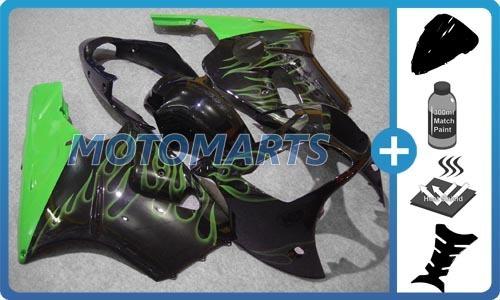 5 in 1 bundle pack for kawasaki zx10r 00 01 body kit fairing & windscreen ac