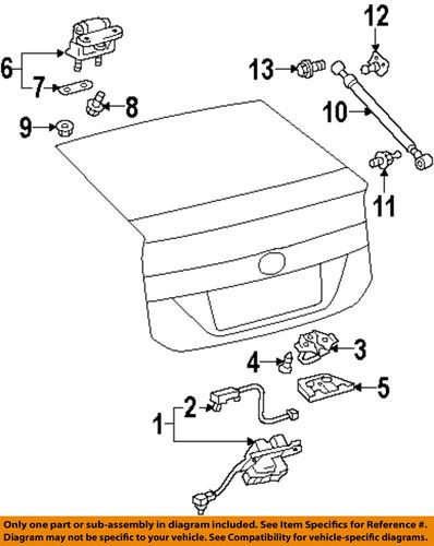 Toyota oem 689500w542 lift support/hatch lift support