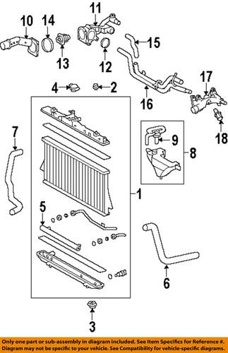 Toyota oem 160410p250 radiator-radiator assembly