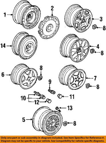 Volkswagen oem 1h0601025d091 wheel-wheel, alloy