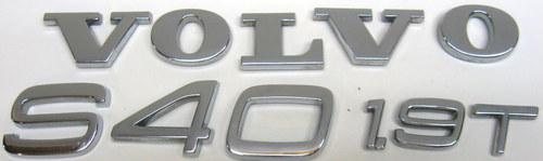 00-04 volvo s40 1.9t rear trunk letter emblem set