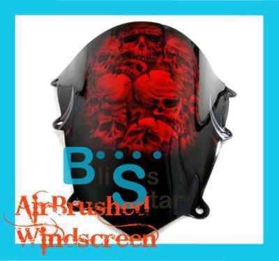 Yamaha r1 2004-2006 double bubble racing airbrushed windscreen 9