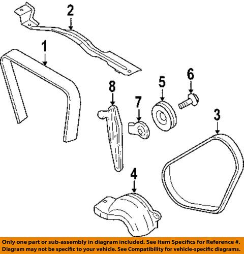 Subaru oem 73131ac010 drive belt idler pulley/idler pulley