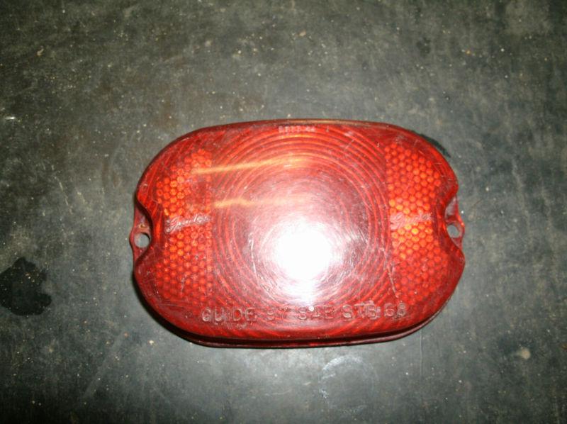 Harley davidson, oem tail lamp, brake light lense, 1955-72