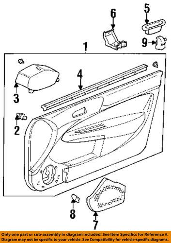 Honda oem 72335s03003 front door-belt weather strip