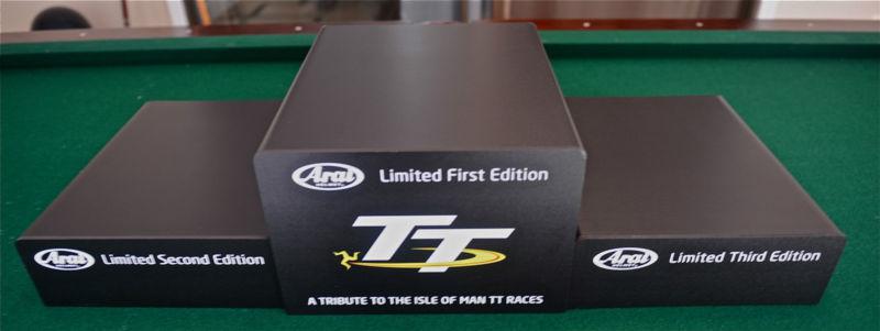 Arai collector's podium for tt iom isle of man helmets - ultra rare