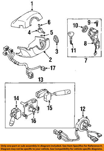 Mazda oem gd7a66136 combination switch/switch, multi-function/combination