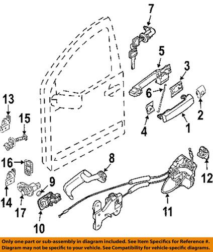 Nissan oem 805019fg0a door lock motor/door lock actuator motor