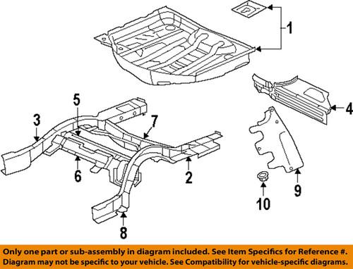 Mopar oem 4806232ab fuel system-underbody shield