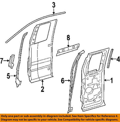 Ford oem 4l3z18253a36af rear door-rear weather strip