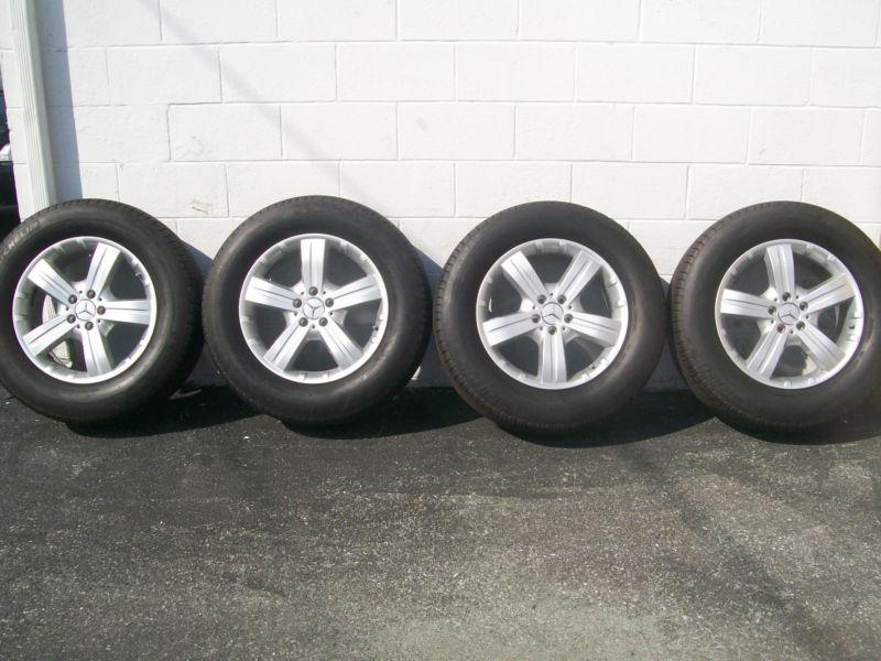 Set of 4 2006 2007 18" mercedes ml500 oem rims/wheels and tires 